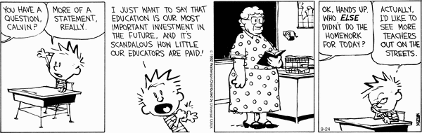 Calvin and Hobbes - Do your homework