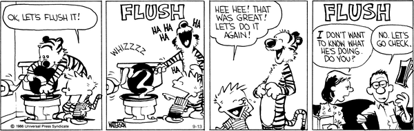 Calvin and Hobbes - Flushhhh